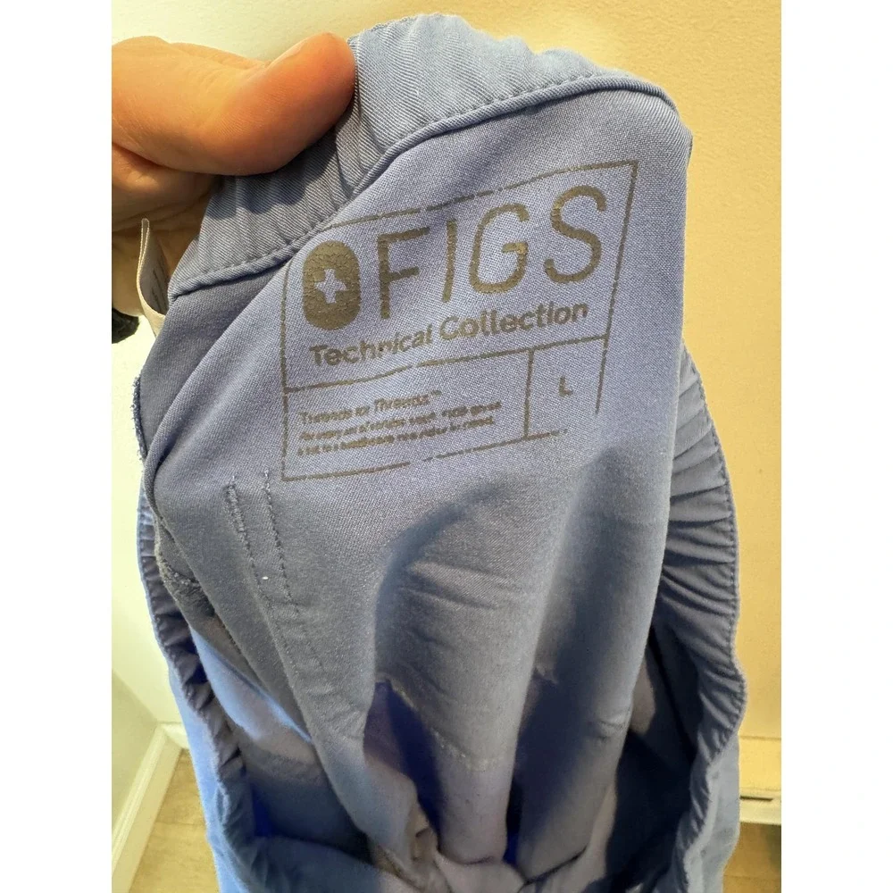 Figs Scrub Pants Mens Large Blue Technical Collection TM3001 Cargo Pockets‎